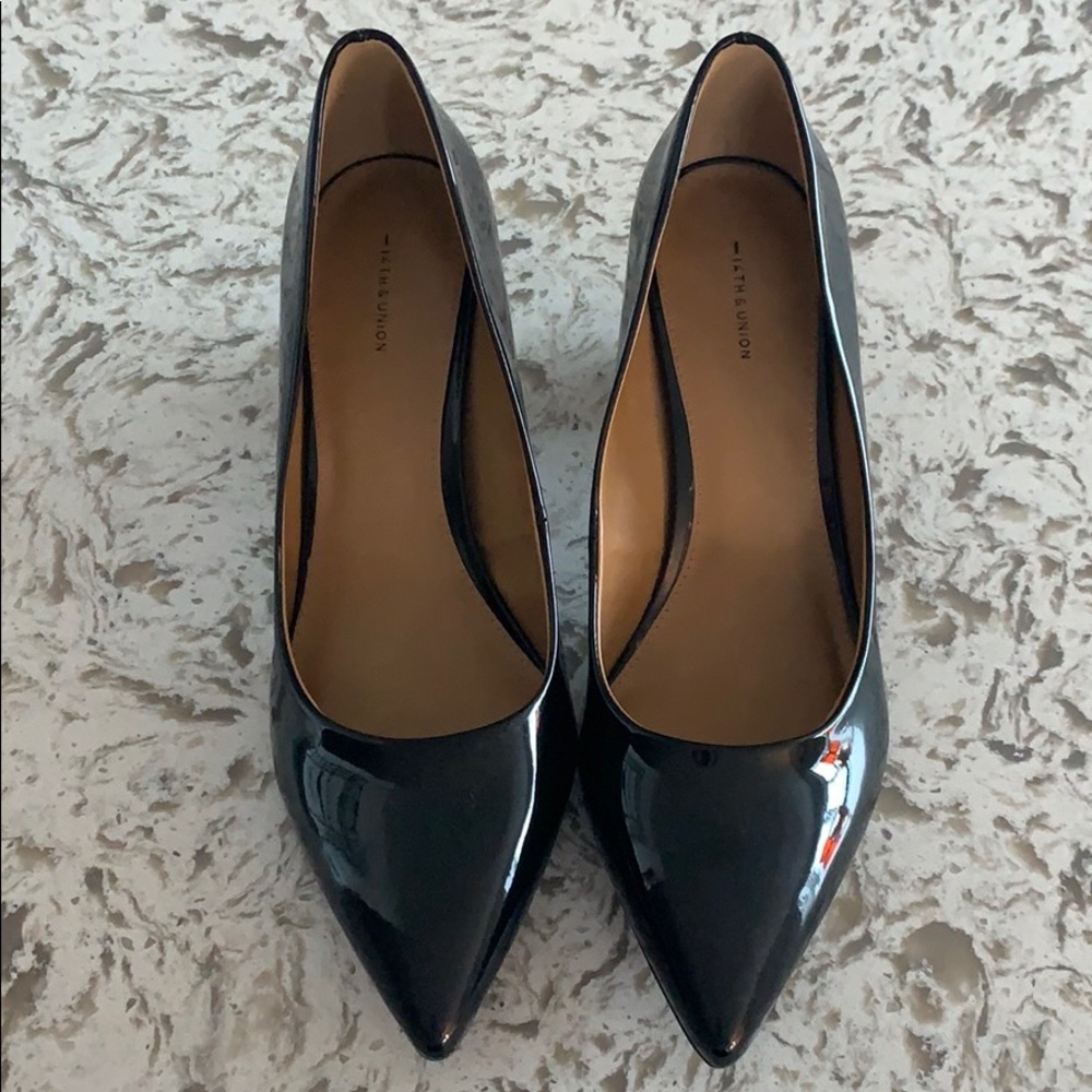 14th & Union Black Heels SZ 9.5